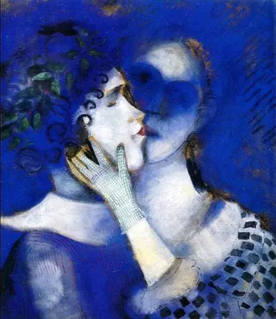 Blue Lovers Marc Chagall